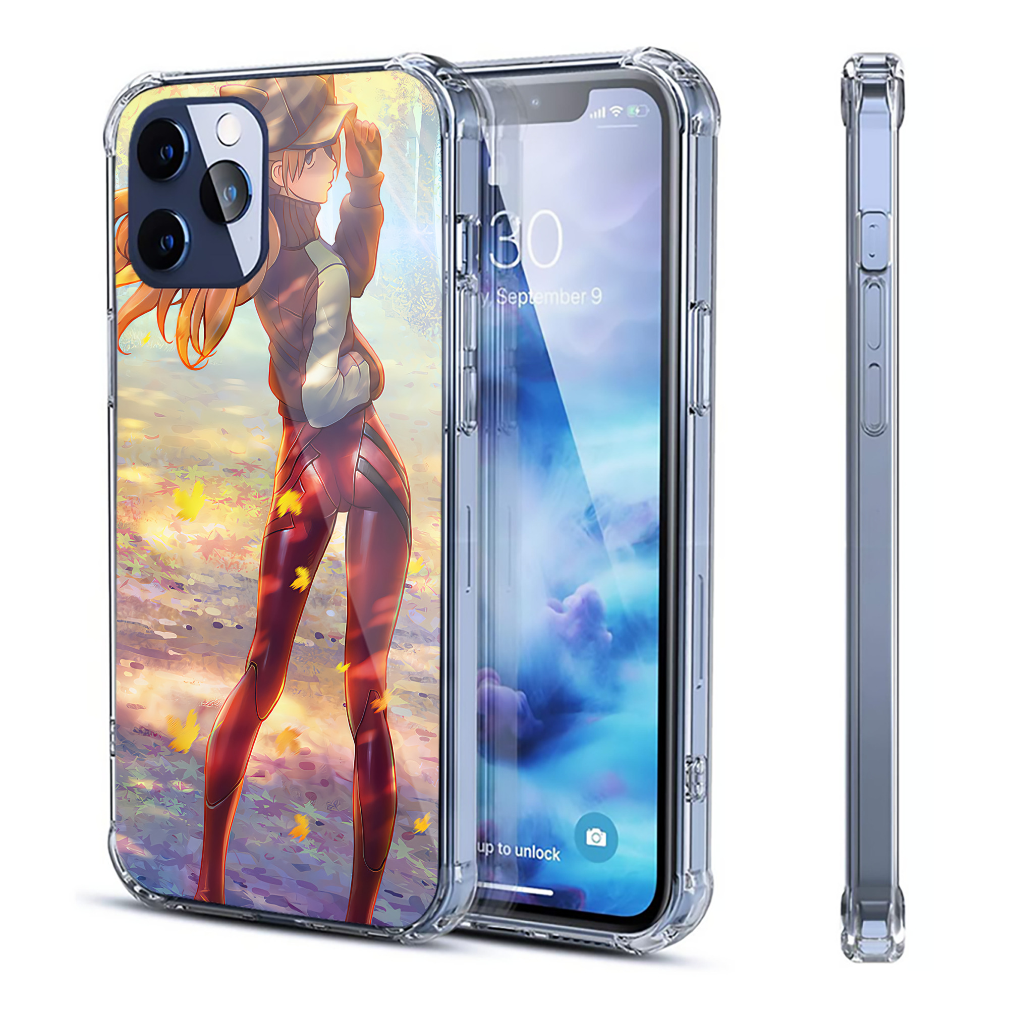 （画像用） EVA 新世紀エヴァンゲリオン 【iPhone 12シリーズ対応】透明スマホケース（クリアソフトケース）